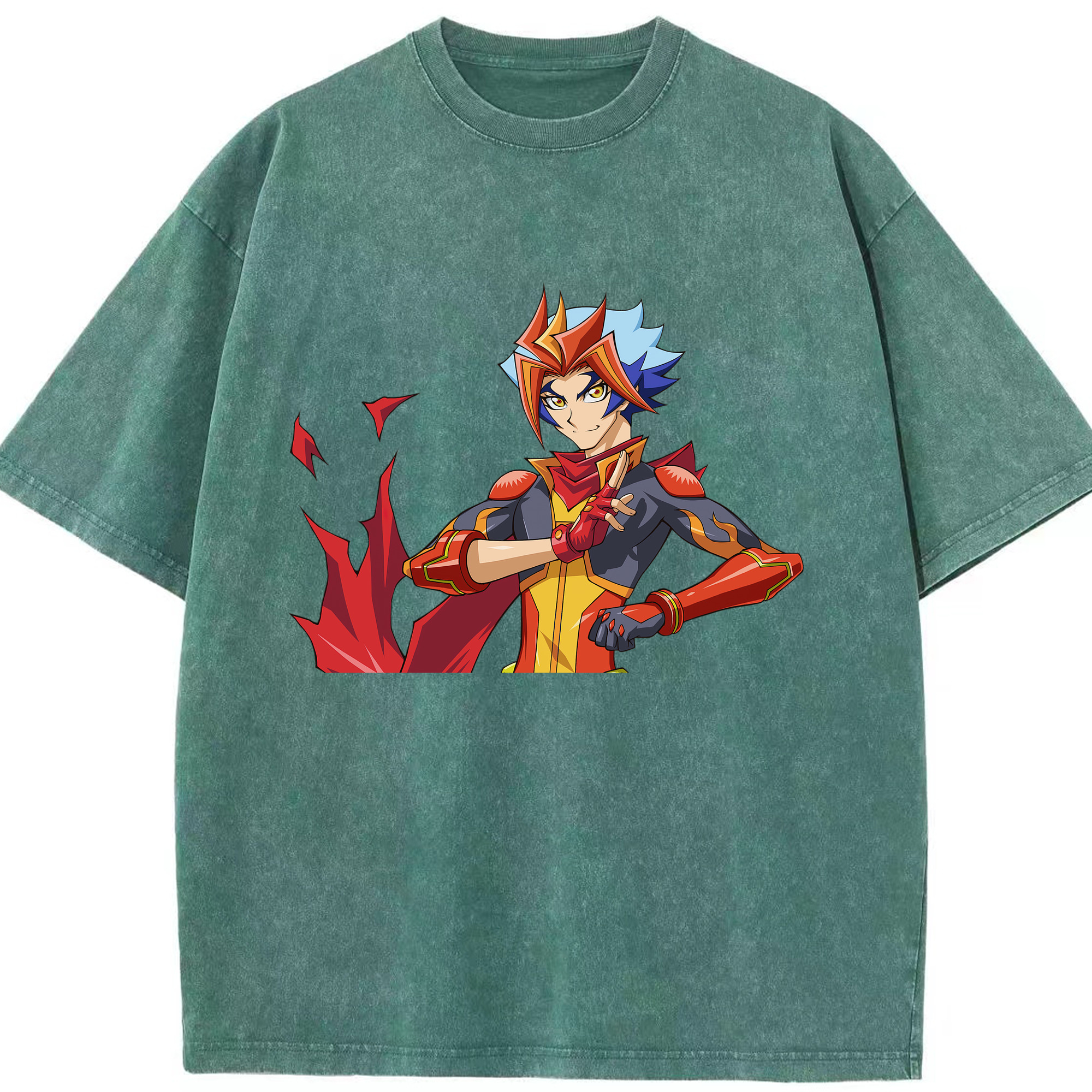 （画像用） 遊☆戯☆王 Yu-Gi-Oh! 綿100% ヴィンテージ風 半袖Tシャツ（フロントプリント）